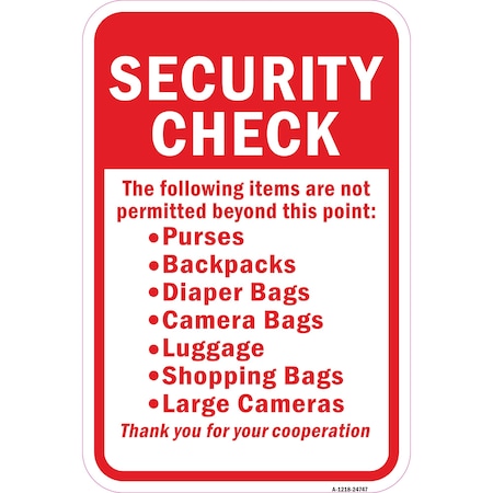 Signmission Safety Sign, 12 in Height, Aluminum, 24747 A-1218-24747